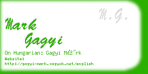 mark gagyi business card